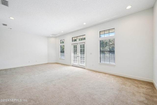 empty room with light carpet