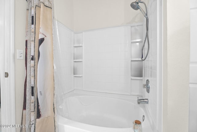 bathroom featuring shower / washtub combination