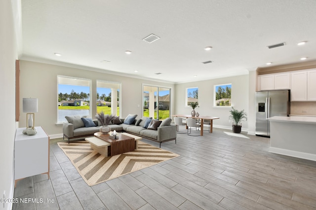 75582 Banyan Way, Yulee, FL 32097 - living area with wood finish floors, baseboards, and recessed lighting