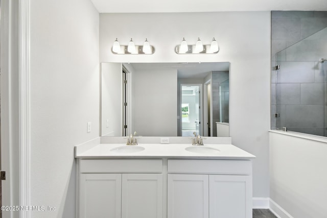 75582 Banyan Way, Yulee, FL 32097 - full bath featuring double vanity and a tile shower