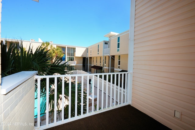 view of balcony