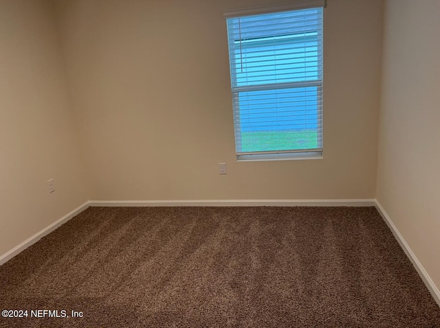 view of carpeted empty room