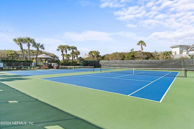 view of tennis court