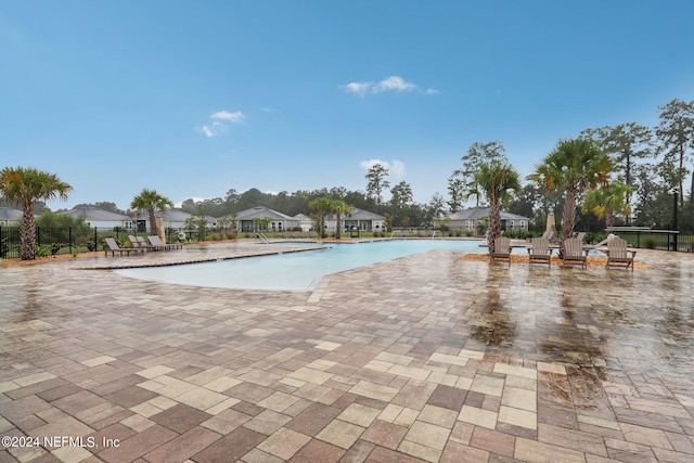 view of pool with a patio