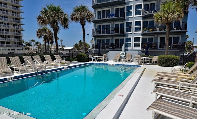 view of pool with a patio area