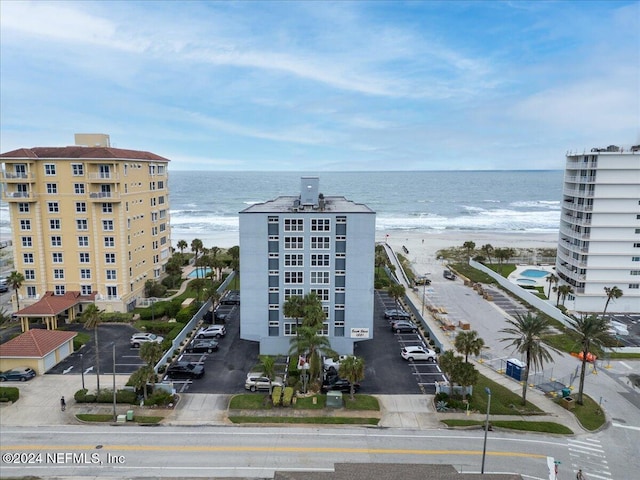 view of property with a water view