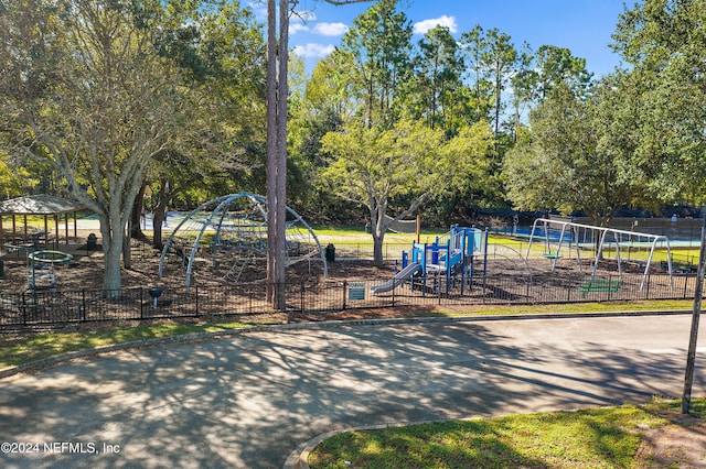 view of play area