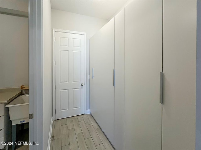 closet with a sink