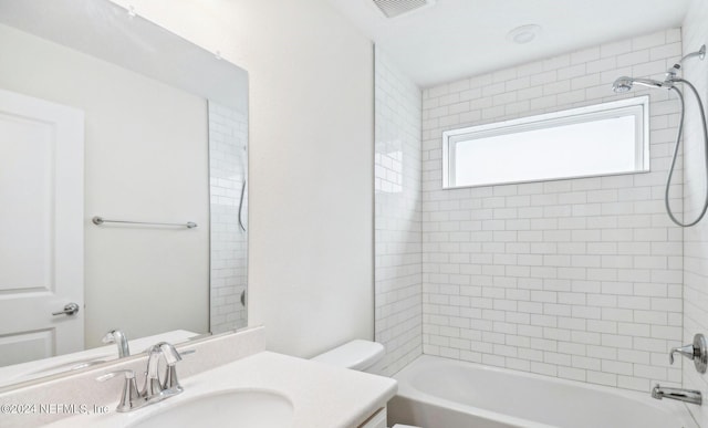 270 Clifton Bay Lp, Saint Johns, FL 32259 - full bathroom featuring  shower combination, toilet, visible vents, and vanity