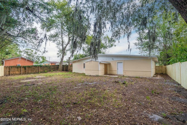 view of rear view of property