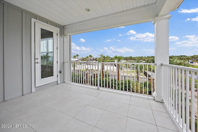 view of balcony