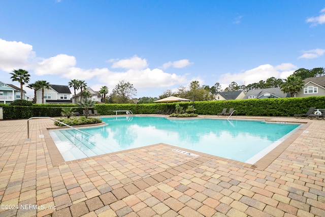 view of pool with a patio