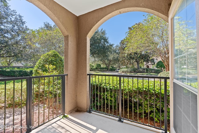 view of balcony