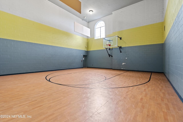 view of basketball court