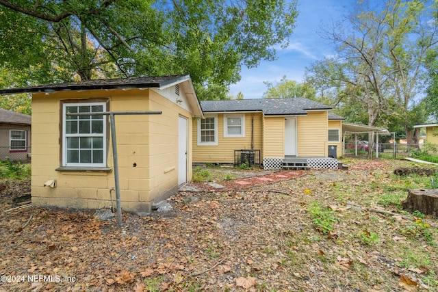 view of back of property