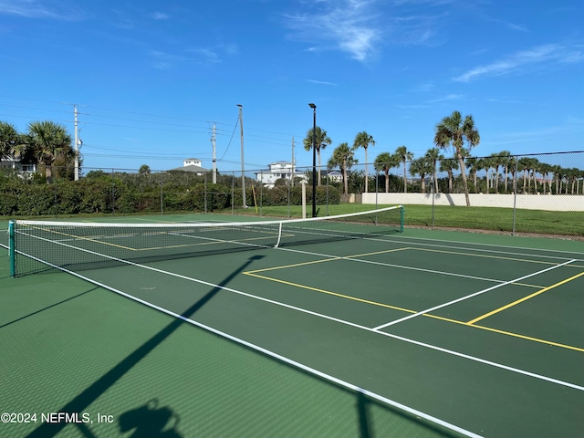 view of sport court