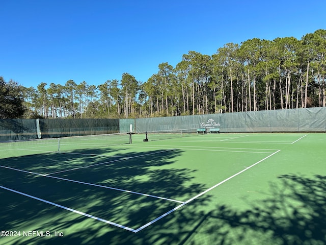 view of sport court