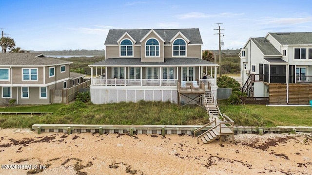 view of front of home with a porch