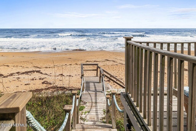 water view with a beach view