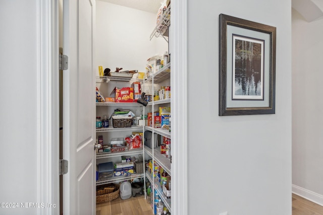 view of pantry