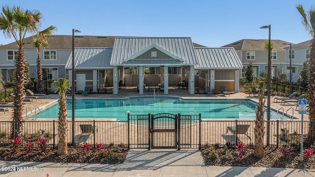 view of pool with a patio