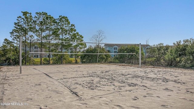 view of home's community with volleyball court