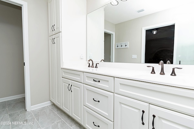 bathroom featuring vanity