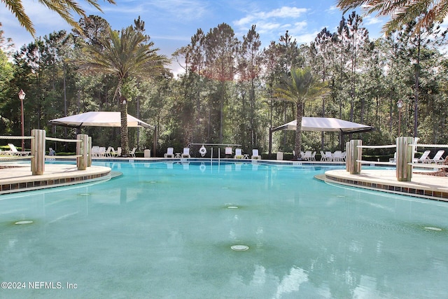 view of pool
