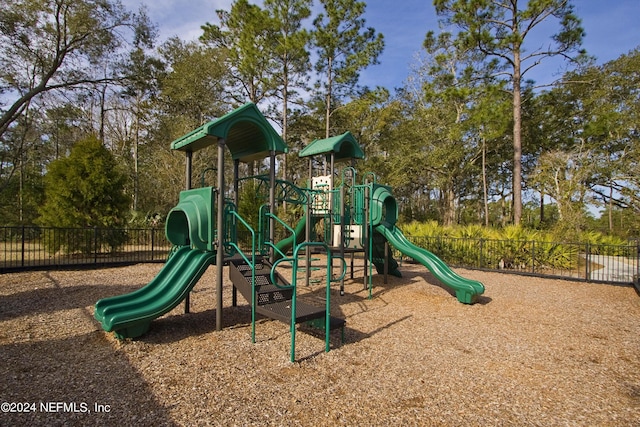 view of jungle gym