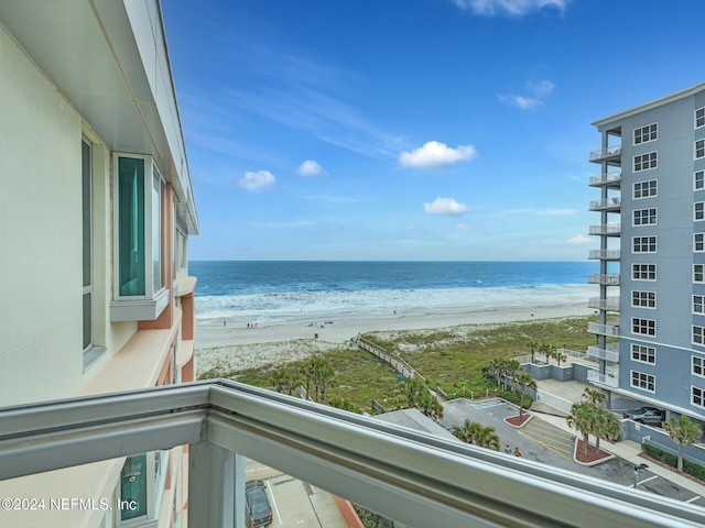 water view with a beach view