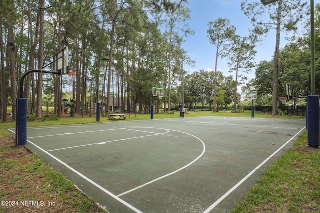 view of basketball court