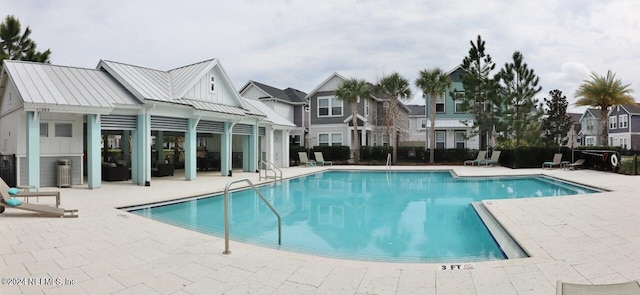 view of pool with a patio