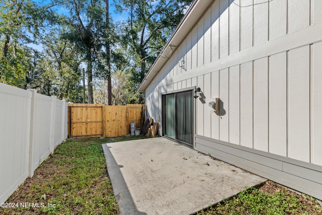 exterior space with a patio area