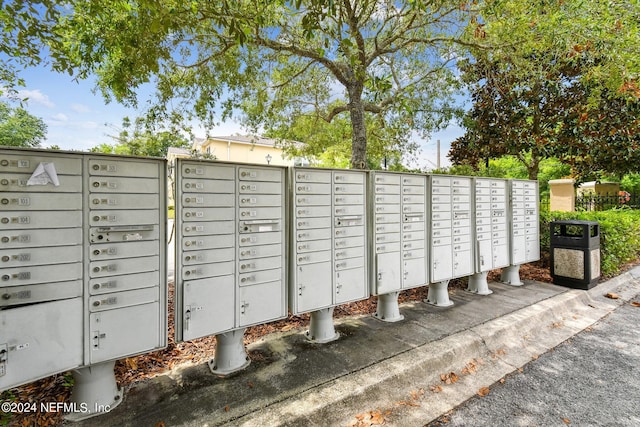 view of property's community with mail boxes