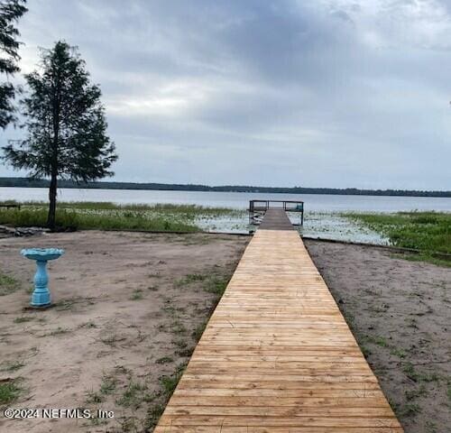 6664 SW 160th St, Starke, FL 32091 - dock with a water view