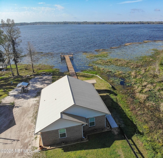 6664 SW 160th St, Starke, FL 32091 - aerial view of property and surrounding area with a nearby body of water