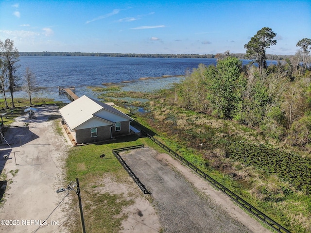 6664 SW 160th St, Starke, FL 32091 - view from above of property with a nearby body of water