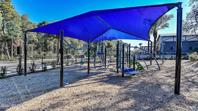 view of jungle gym