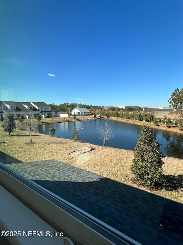 view of water feature