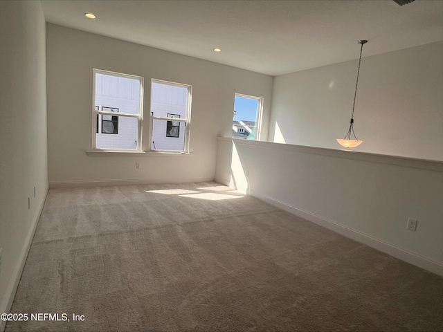 view of carpeted empty room