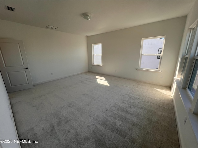 view of carpeted empty room