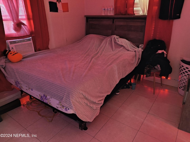 view of tiled bedroom