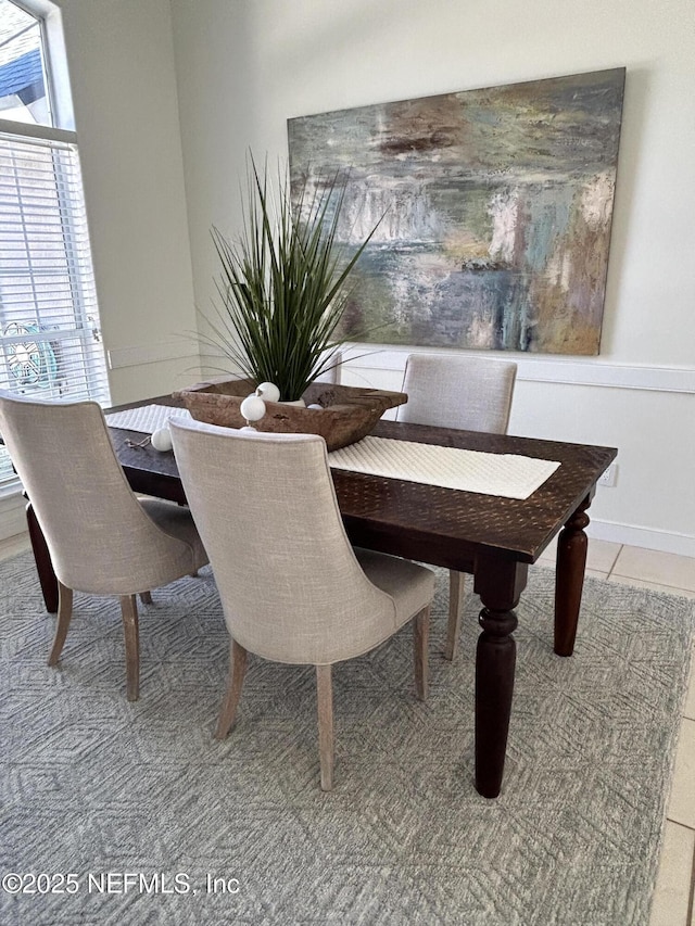 dining room featuring tile patterned floors