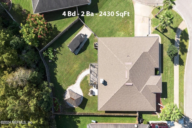 view from above of property