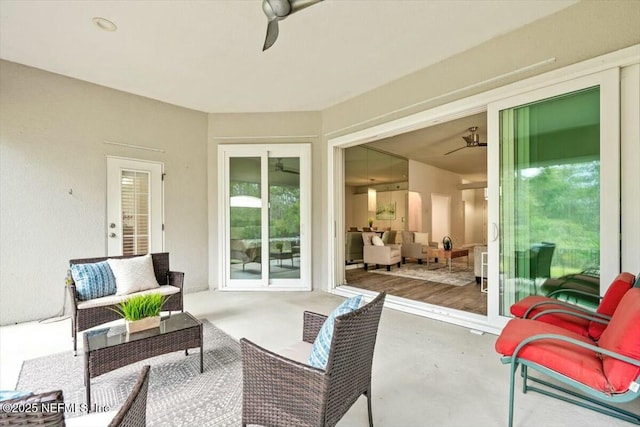 view of patio / terrace featuring outdoor lounge area