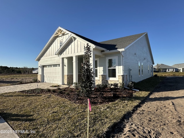 view of home's exterior with a garage