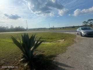 view of road with a rural view