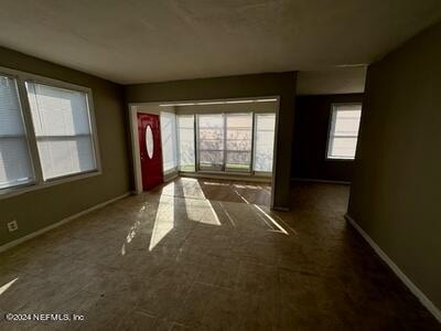 view of spare room