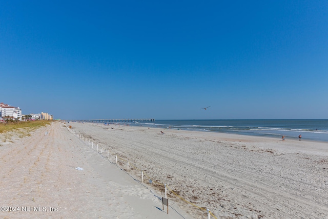 property view of water with a view of the beach