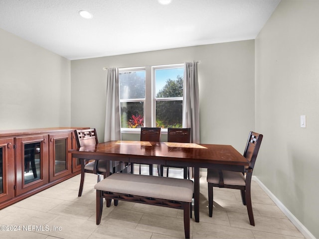 view of dining area